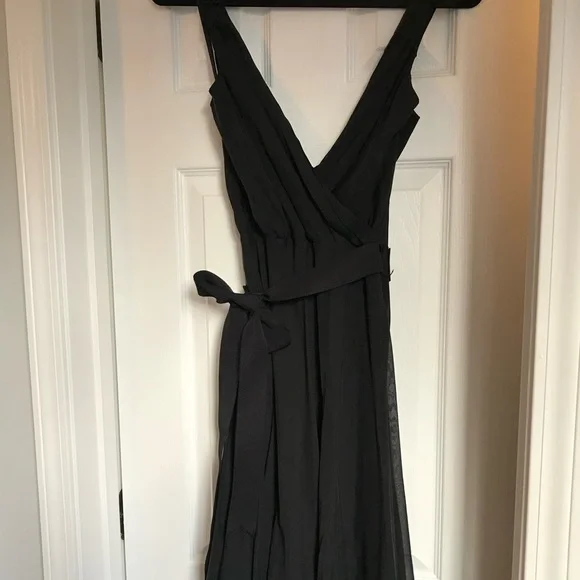 dvf black wrap dress Heather Wrap Dress – Diane von Furstenberg main image 0